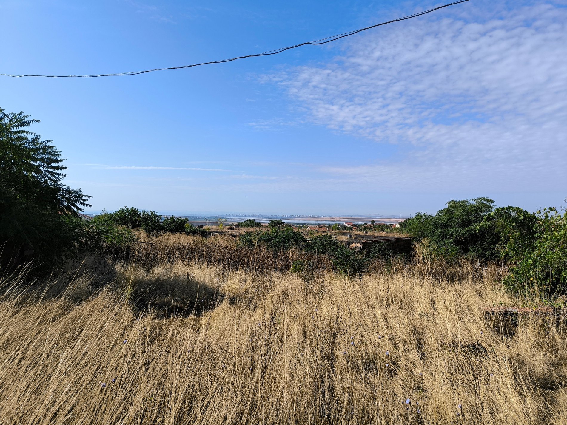 Vue panoramique depuis le terrain